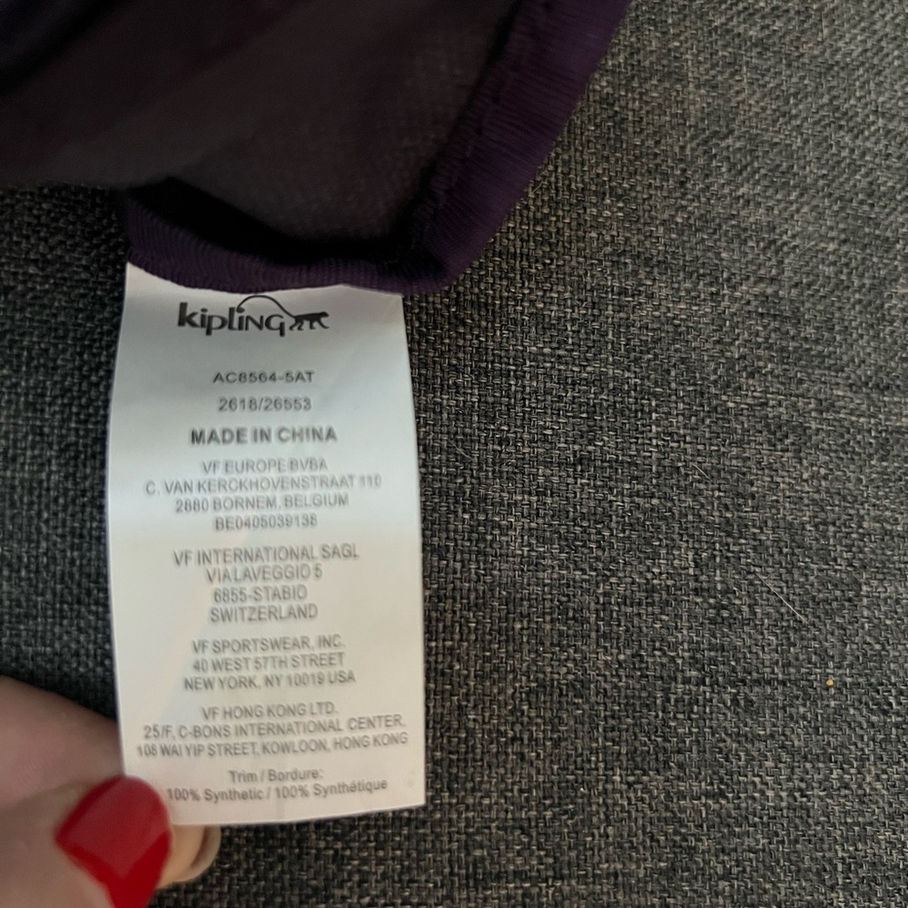 Kipling Purple Creativity Pouch - image 6